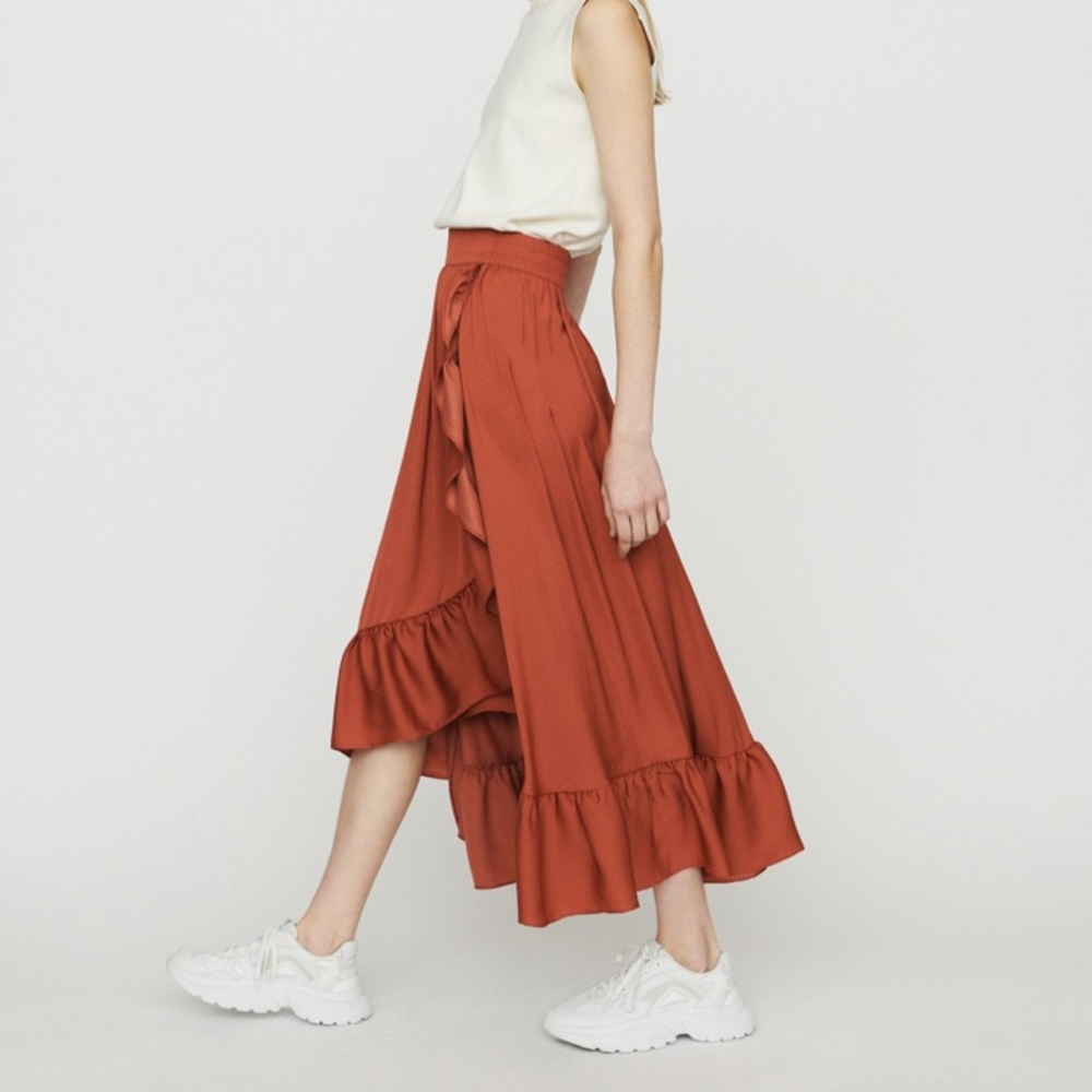Maje Johno ruffle skirt new with tags
